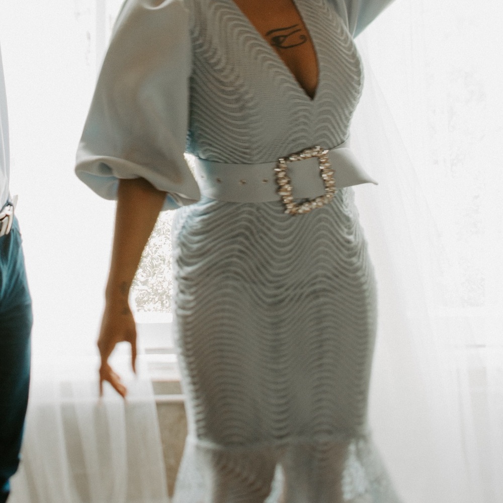 ASOS Light Blue Midi Dress
